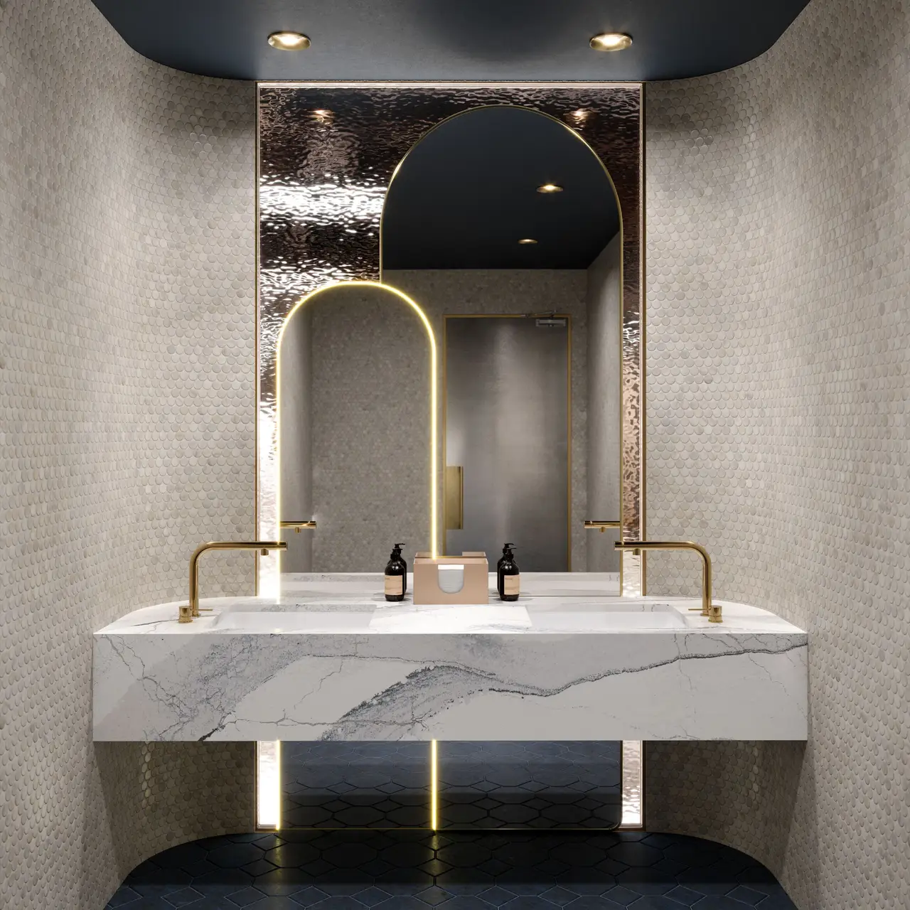 Windsor Steel Satin Ridge™ Design Detail Slab Inspiration