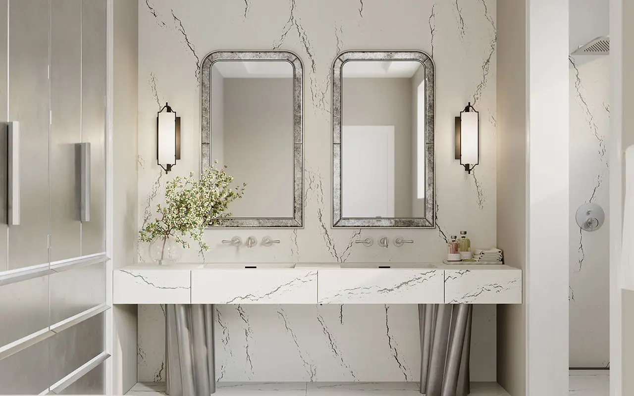 Berkshire Steel Satin Ridge™ Design Detail Slab Inspiration