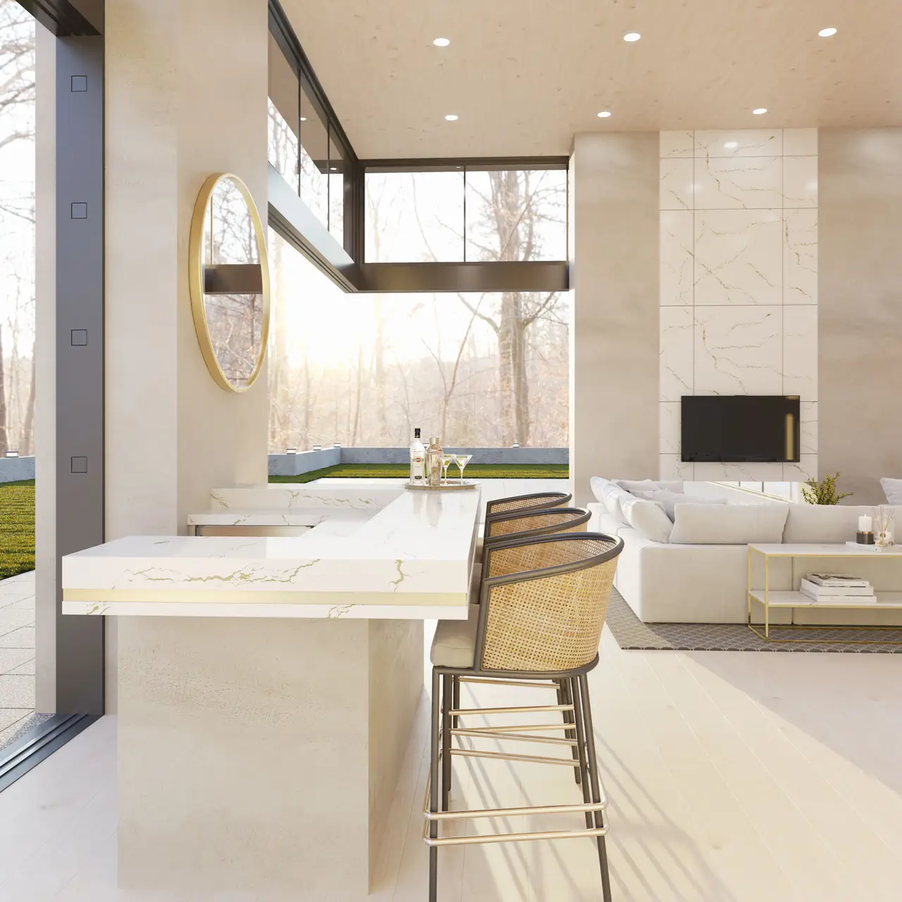 Berkshire Brass Sculpted™ Design Detail Slab Inspiration